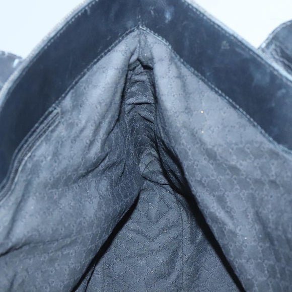 GUCCI Web Sherry Line Tote Bag Canvas Red Gray Green 73983 Auth BA2478