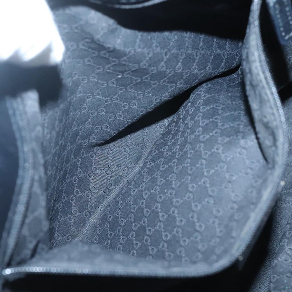 GUCCI Web Sherry Line Tote Bag Canvas Red Gray Green 73983 Auth BA2478