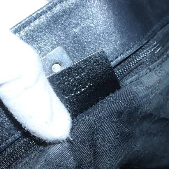 GUCCI Web Sherry Line Tote Bag Canvas Red Gray Green 73983 Auth BA2478