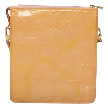 LOUIS VUITTON Monogram Vernis Motto Pouch Marshmallow Pink M91312 Auth BA2486 - 0