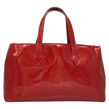 LOUIS VUITTON Monogram Vernis Wilshire PM Bag Pomme D'amour M93642 Auth BA2487 - 0