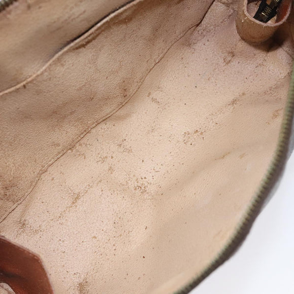 LOUIS VUITTON Monogram Trousse Demi Ronde Cosmetic Pouch M47520 LV Auth BA2491