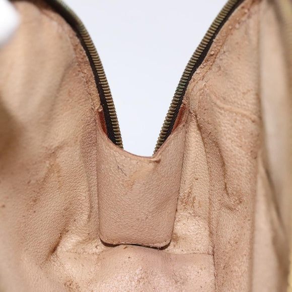 LOUIS VUITTON Monogram Trousse Demi Ronde Cosmetic Pouch M47520 LV Auth BA2491