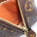 LOUIS VUITTON Monogram Trousse Demi Ronde Cosmetic Pouch M47520 LV Auth BA2491-12