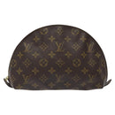 LOUIS VUITTON Monogram Trousse Demi Ronde Cosmetic Pouch M47520 LV Auth BA2491-13