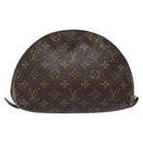 LOUIS VUITTON Monogram Trousse Demi Ronde Cosmetic Pouch M47520 LV Auth BA2491-2
