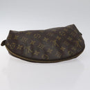LOUIS VUITTON Monogram Trousse Demi Ronde Cosmetic Pouch M47520 LV Auth BA2491-5
