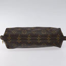 LOUIS VUITTON Monogram Trousse Demi Ronde Cosmetic Pouch M47520 LV Auth BA2491-6