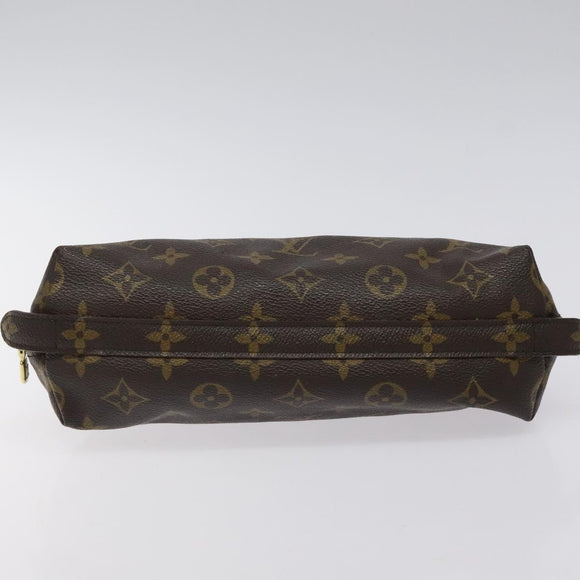 LOUIS VUITTON Monogram Trousse Demi Ronde Cosmetic Pouch M47520 LV Auth BA2491