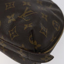 LOUIS VUITTON Monogram Trousse Demi Ronde Cosmetic Pouch M47520 LV Auth BA2491-7