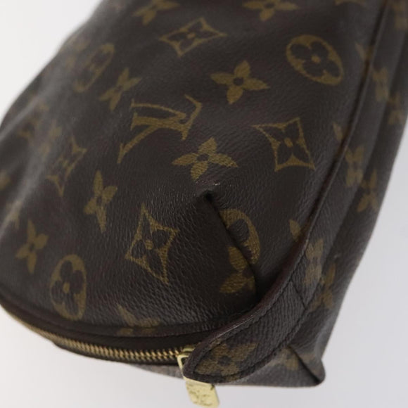 LOUIS VUITTON Monogram Trousse Demi Ronde Cosmetic Pouch M47520 LV Auth BA2491