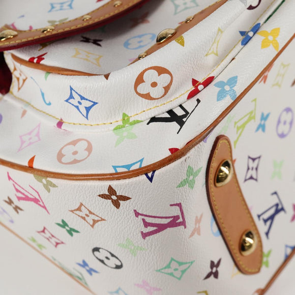 LOUIS VUITTON Monogram Multicolor Rita Bag 2way White M40125 LV Auth BA2497A