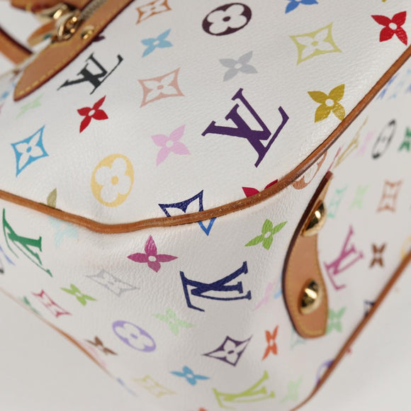 LOUIS VUITTON Monogram Multicolor Rita Bag 2way White M40125 LV Auth BA2497A