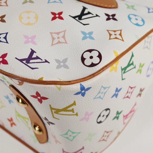 LOUIS VUITTON Monogram Multicolor Rita Bag 2way White M40125 LV Auth BA2497A
