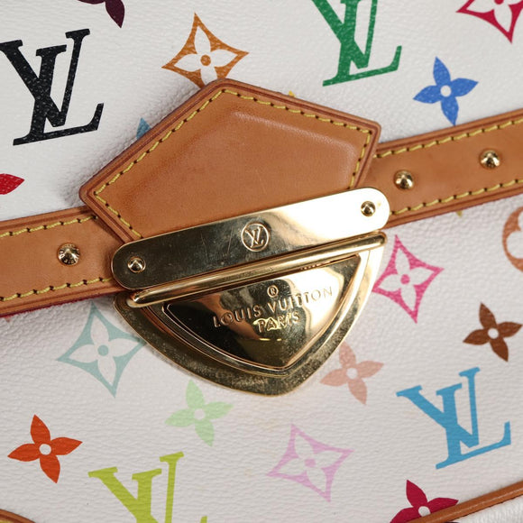 LOUIS VUITTON Monogram Multicolor Rita Bag 2way White M40125 LV Auth BA2497A