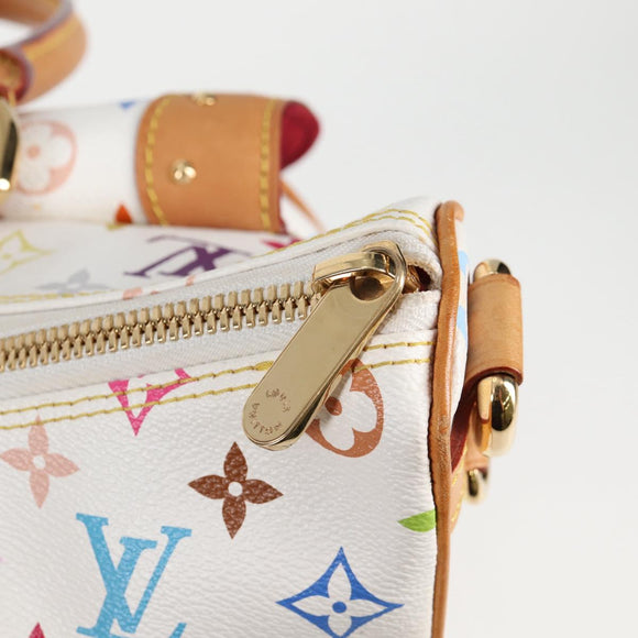 LOUIS VUITTON Monogram Multicolor Rita Bag 2way White M40125 LV Auth BA2497V