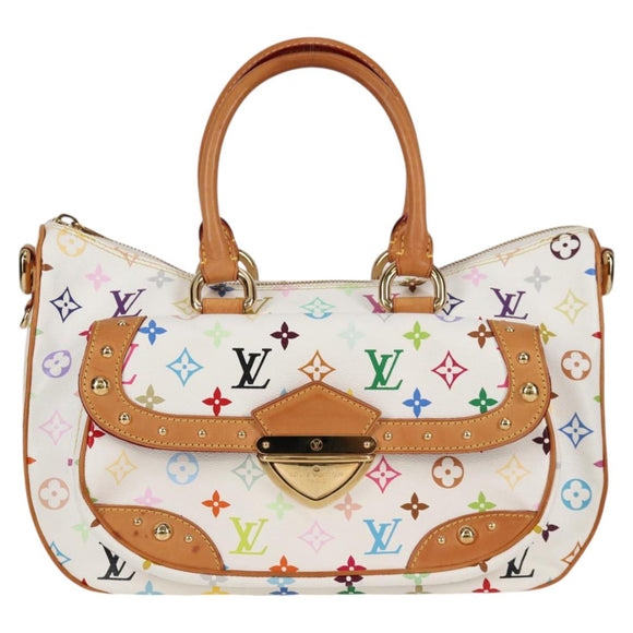 LOUIS VUITTON Monogram Multicolor Rita Bag 2way White M40125 LV Auth BA2497A