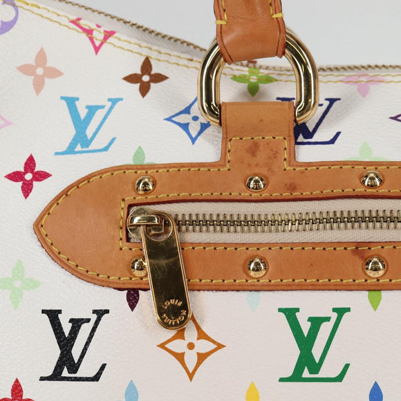 LOUIS VUITTON Monogram Multicolor Rita Bag 2way White M40125 LV Auth BA2497A