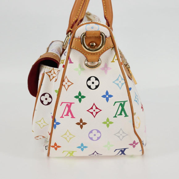 LOUIS VUITTON Monogram Multicolor Rita Bag 2way White M40125 LV Auth BA2497A