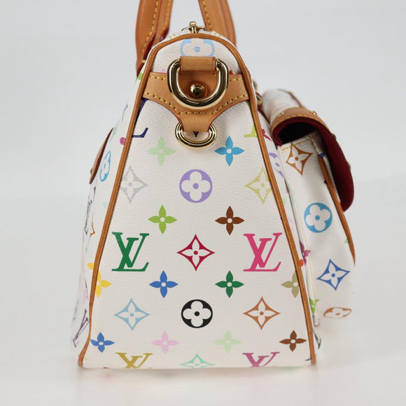 LOUIS VUITTON Monogram Multicolor Rita Bag 2way White M40125 LV Auth BA2497A