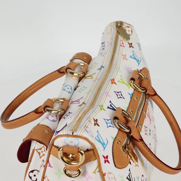 LOUIS VUITTON Monogram Multicolor Rita Bag 2way White M40125 LV Auth BA2497A