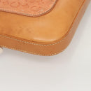 CELINE C Macadam Canvas Shoulder Bag Pink Gold Auth BA2500-15