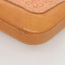 CELINE C Macadam Canvas Shoulder Bag Pink Gold Auth BA2500-16