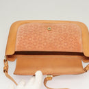 CELINE C Macadam Canvas Shoulder Bag Pink Gold Auth BA2500-17
