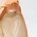 CELINE C Macadam Canvas Shoulder Bag Pink Gold Auth BA2500-19