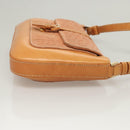 CELINE C Macadam Canvas Shoulder Bag Pink Gold Auth BA2500-3