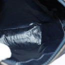 CELINE C Sulky Shoulder Bag Canvas Navy Gold Auth BA2502-18