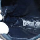 CELINE C Sulky Shoulder Bag Canvas Navy Gold Auth BA2502-19