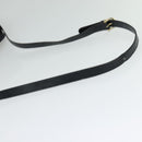 CELINE C Sulky Shoulder Bag Canvas Navy Gold Auth BA2502-7