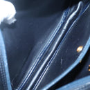 Christian Dior Shoulder Bag Leather Navy Gold Auth BA2504-21