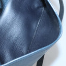 Christian Dior Shoulder Bag Leather Navy Gold Auth BA2504-12