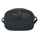 Christian Dior Shoulder Bag Leather Navy Gold Auth BA2504-2