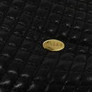 BALLY Shoulder Bag Leather Black Gold Auth BA2507-17