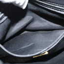 BALLY Shoulder Bag Leather Black Gold Auth BA2507-21