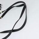 BALLY Shoulder Bag Leather Black Gold Auth BA2507-7