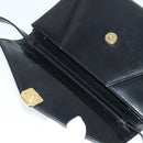 BALLY Shoulder Bag Leather Black Gold Auth BA2510-10