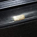 BALLY Shoulder Bag Leather Black Gold Auth BA2510-18