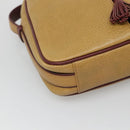 CARTIER Shoulder Bag Leather Yellow Gold Auth BA2511-14