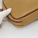 CARTIER Shoulder Bag Leather Yellow Gold Auth BA2511-16