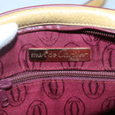 CARTIER Shoulder Bag Leather Yellow Gold Auth BA2511-11