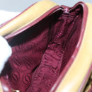 CARTIER Shoulder Bag Leather Yellow Gold Auth BA2511-17