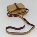 CARTIER Shoulder Bag Leather Yellow Gold Auth BA2511-7