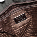 PRADA Shoulder Bag Nylon Green Silver Auth BA2512-15