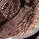 PRADA Shoulder Bag Nylon Green Silver Auth BA2512-16