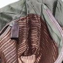 PRADA Shoulder Bag Nylon Green Silver Auth BA2512-17