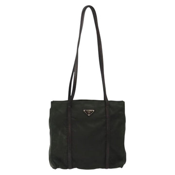 PRADA Shoulder Bag Nylon Green Silver Auth BA2512 - 0